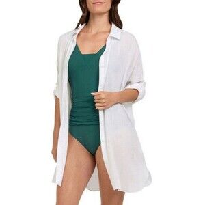 NWT Lands' End Ladies' Swim Cover Up White Size XS/S